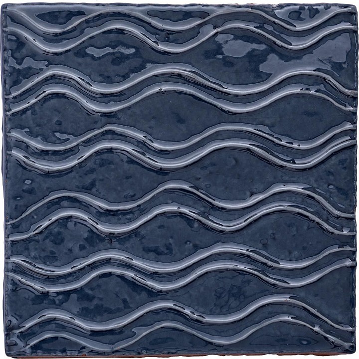 Halcyon Gingham Clara - Hand made tile