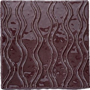 Halcyon Carmine Clara - Hand made tile