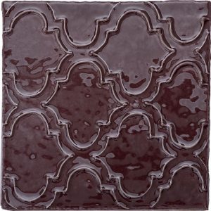 Halcyon Carmine Ettie - Hand made tile