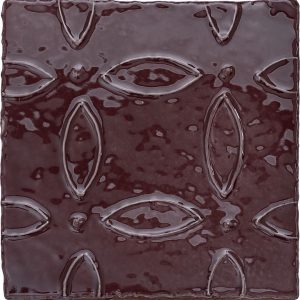 Halcyon Carmine Margot - Hand made tile
