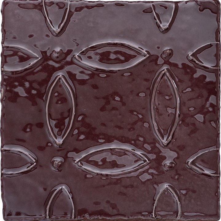Halcyon Carmine Margot - Hand made tile