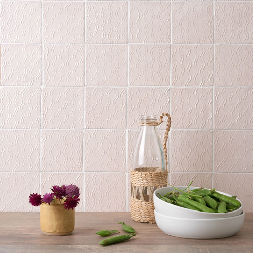 Halcyon Blush Hand made tile