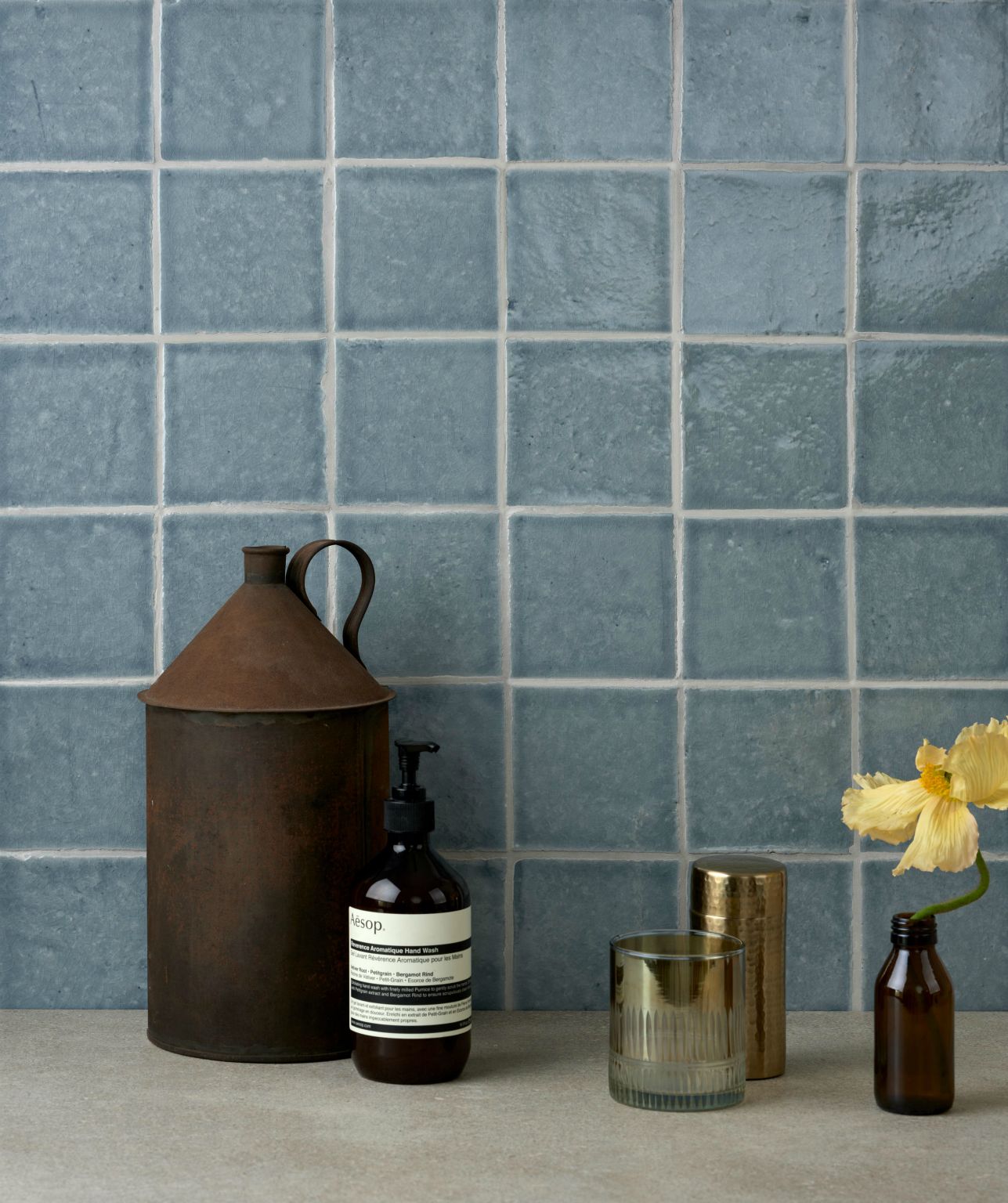 Halcyon Dapple - Hand made tile