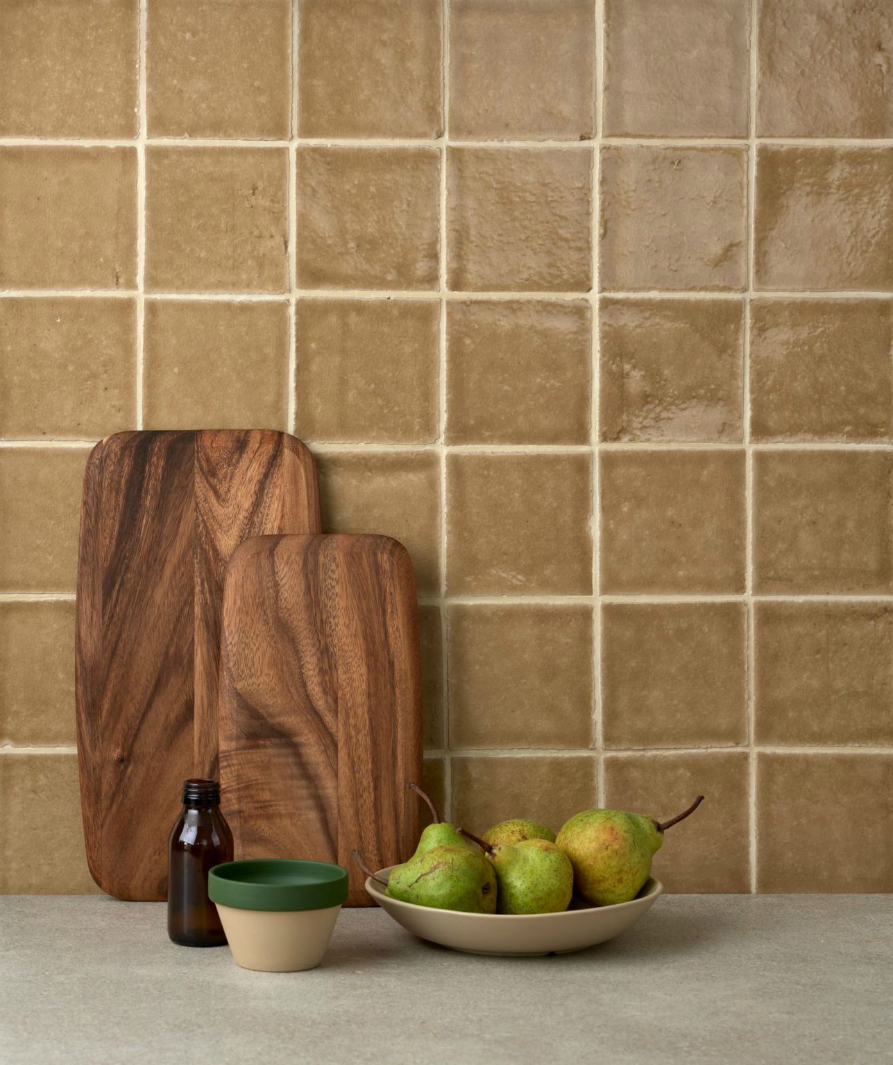 Halcyon Ochre- Hand made tile