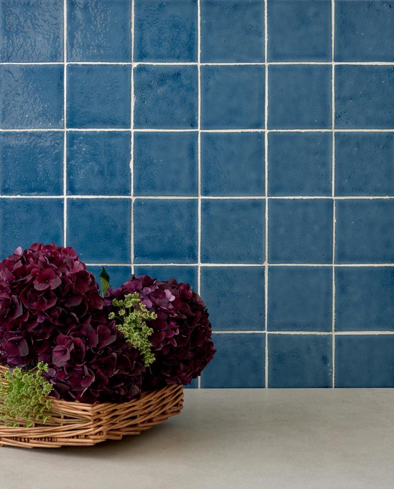 Kensington Peacock Hand made tile