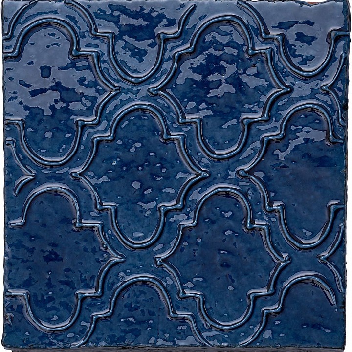 Kensington Cerulean Ettie - Hand made tile