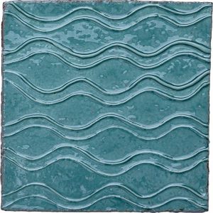 Kensington Seafoam Clara - Hand made tile