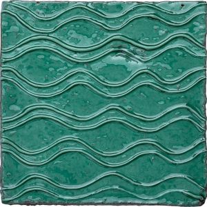Kensington Viridian Clara - Hand made tile