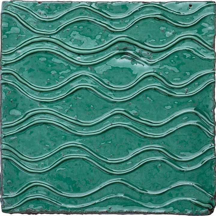 Kensington Viridian Clara - Hand made tile