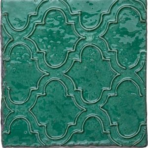 Kensington Viridian Ettie - Hand made tile
