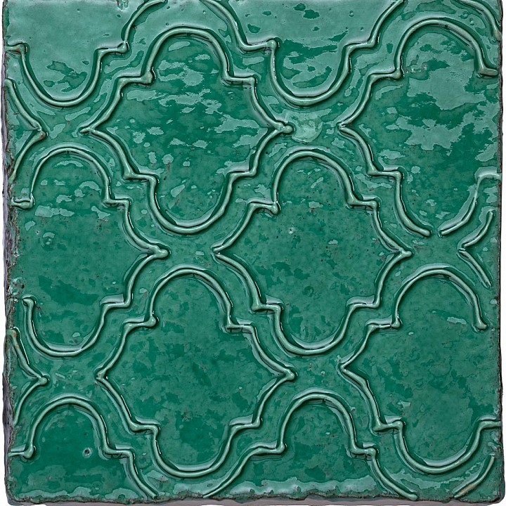 Kensington Viridian Ettie - Hand made tile