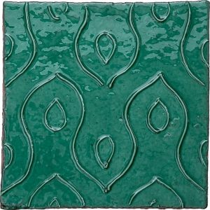 Kensington Viridian Florence - Hand made tile