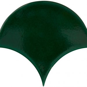 Soho - So Emerald Scallop - Hand made tile