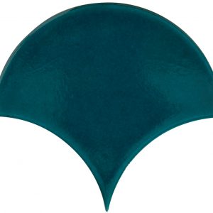 Soho - So Sapphire Scallops - Hand made tile