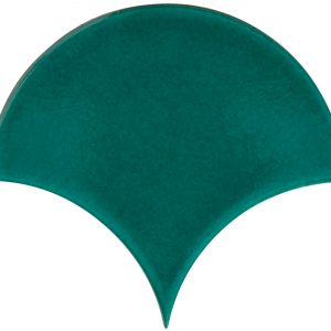 Soho - So Tuscan Green Scallops - Hand made tile