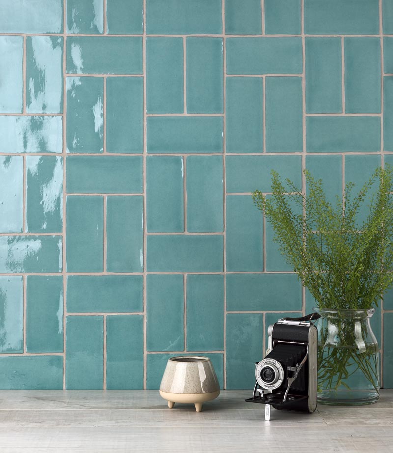 Soho - So Adventurine Brick - Hand made tile