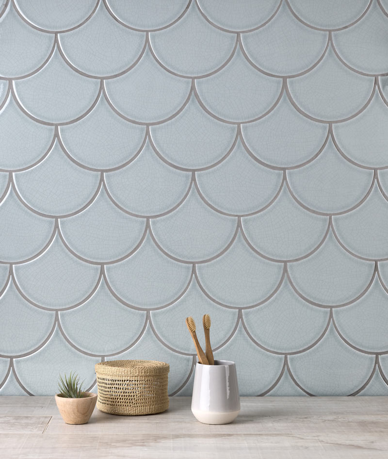 Soho - So Spruce Scallop - Hand made tile