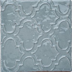 Ullswater Silver Bay - Ettie - hand made crackle glazed tile