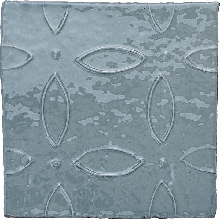 Ullswater Silver Bay - Margot - hand made crackle glazed tile
