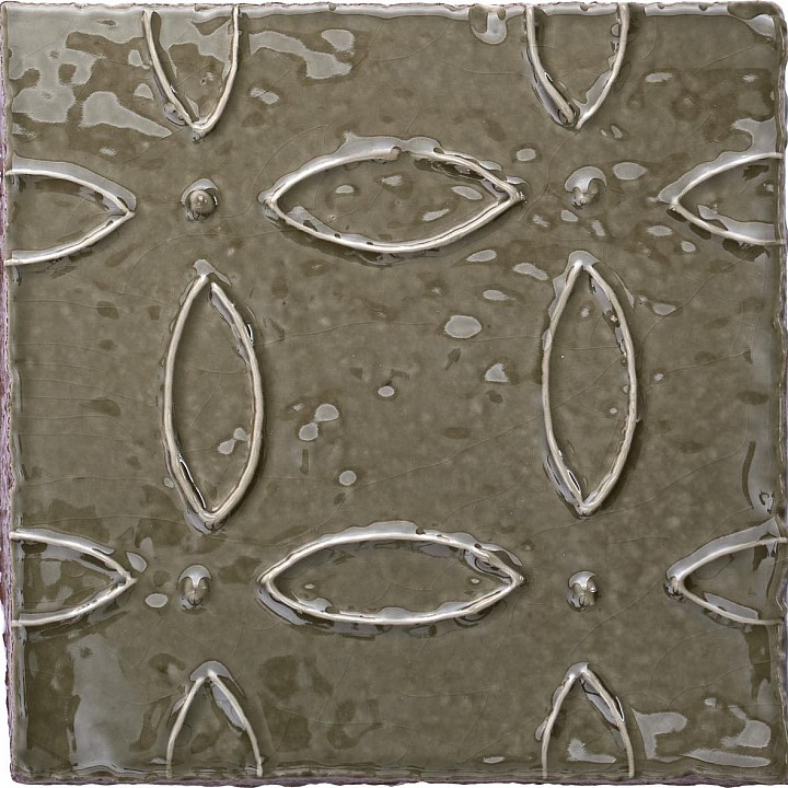 Ullswater Woodland Margot - hand made crackle glazed tile