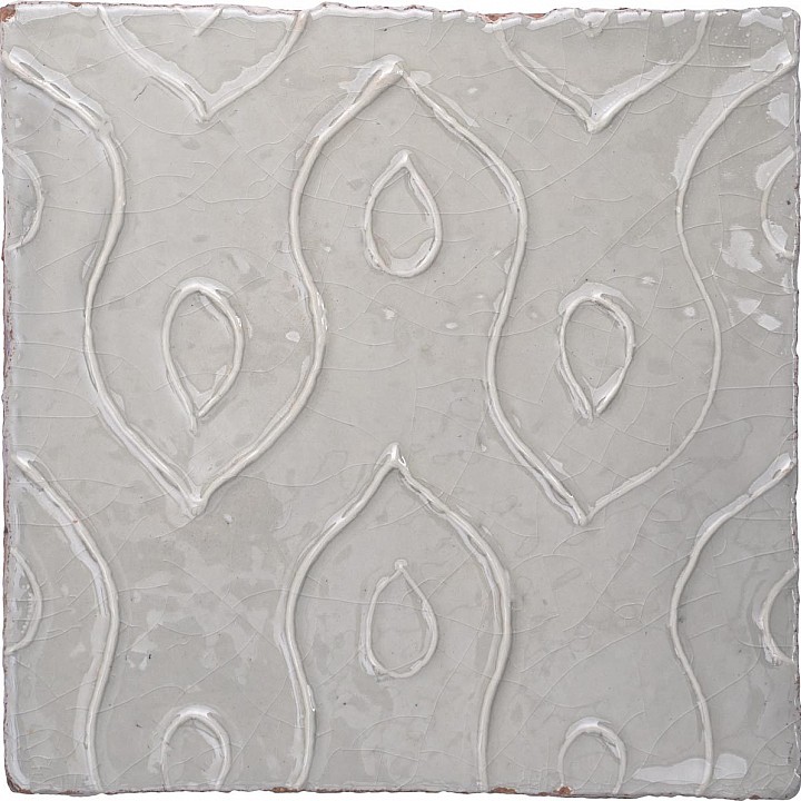 Ullswater Wool Flore- hand made crackle glazed tile