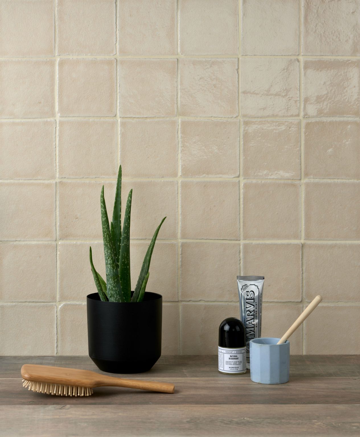 Ullswater Gable - hand made crackle glazed tile
