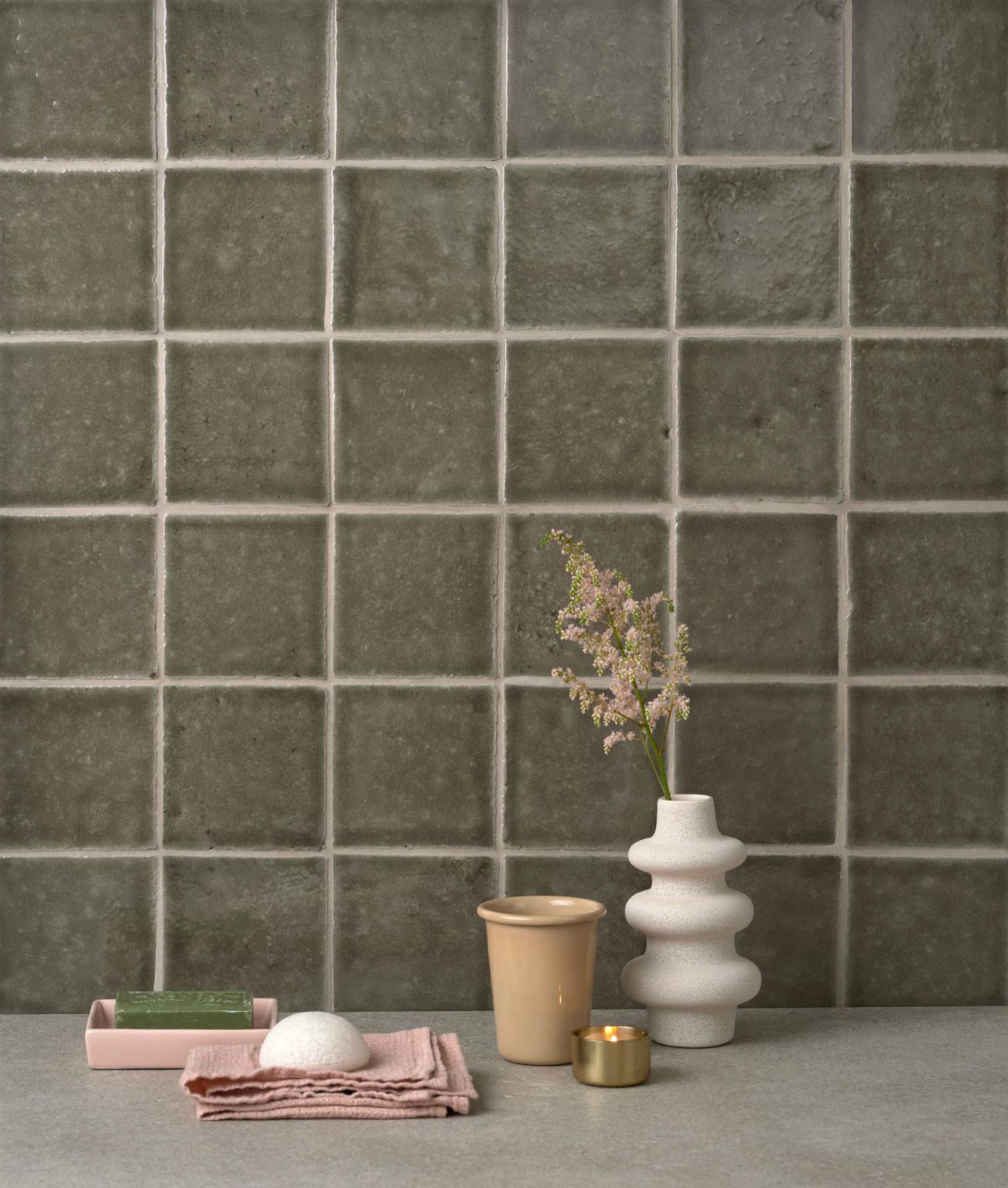 Ullswater Packhorse - hand made crackle glazed tile