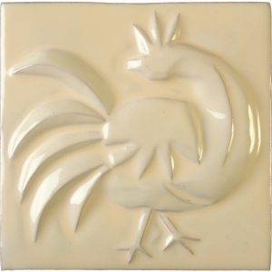 Cockerel Cream Impressions Tile | Tiles of Stow