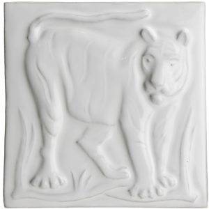 Grasslands Tiger White - hand made by Tiles of Stow