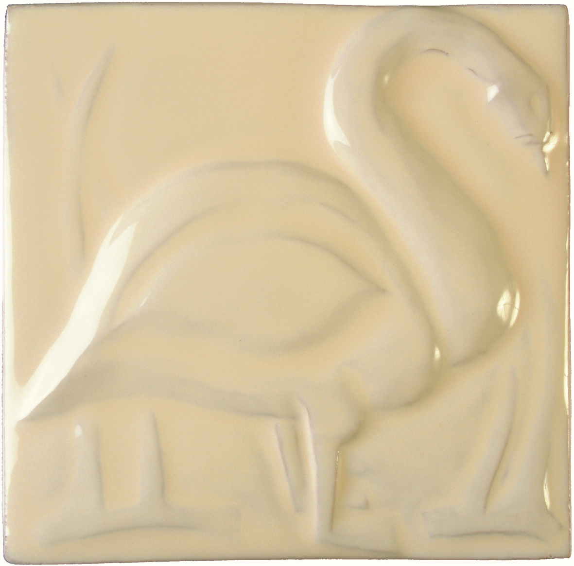 Swan Cream Impressions Tile | Tiles of Stow