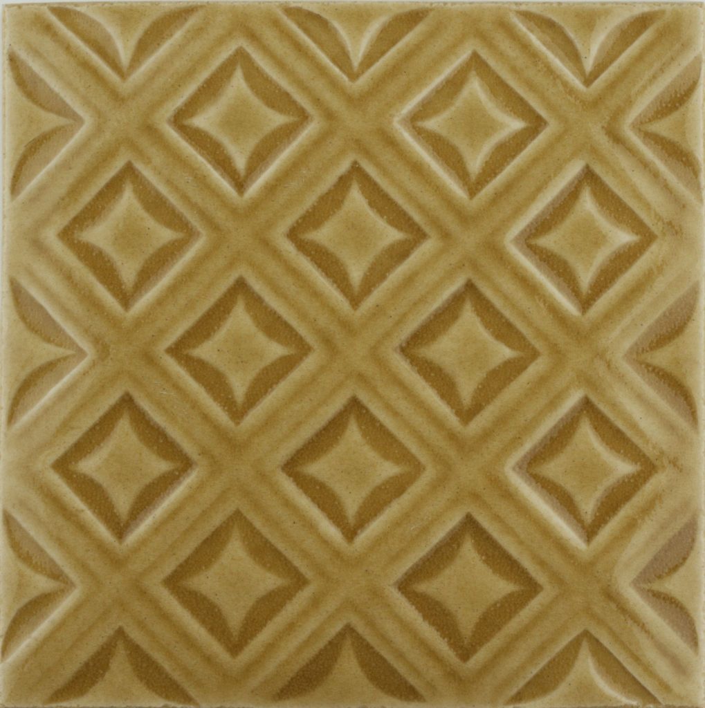 Sarsden Lattice Relief Tile Wild Honey