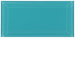 Clear Glass Short Brick Beveled Tiles - Colorado