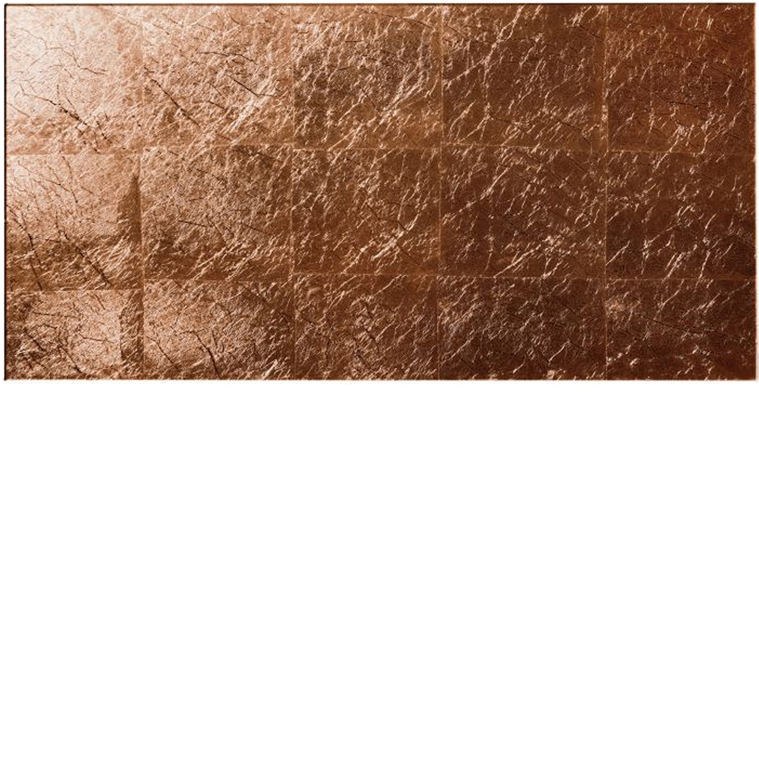 Large Format Decorative Glass Tiles - Copper Leaf Bold