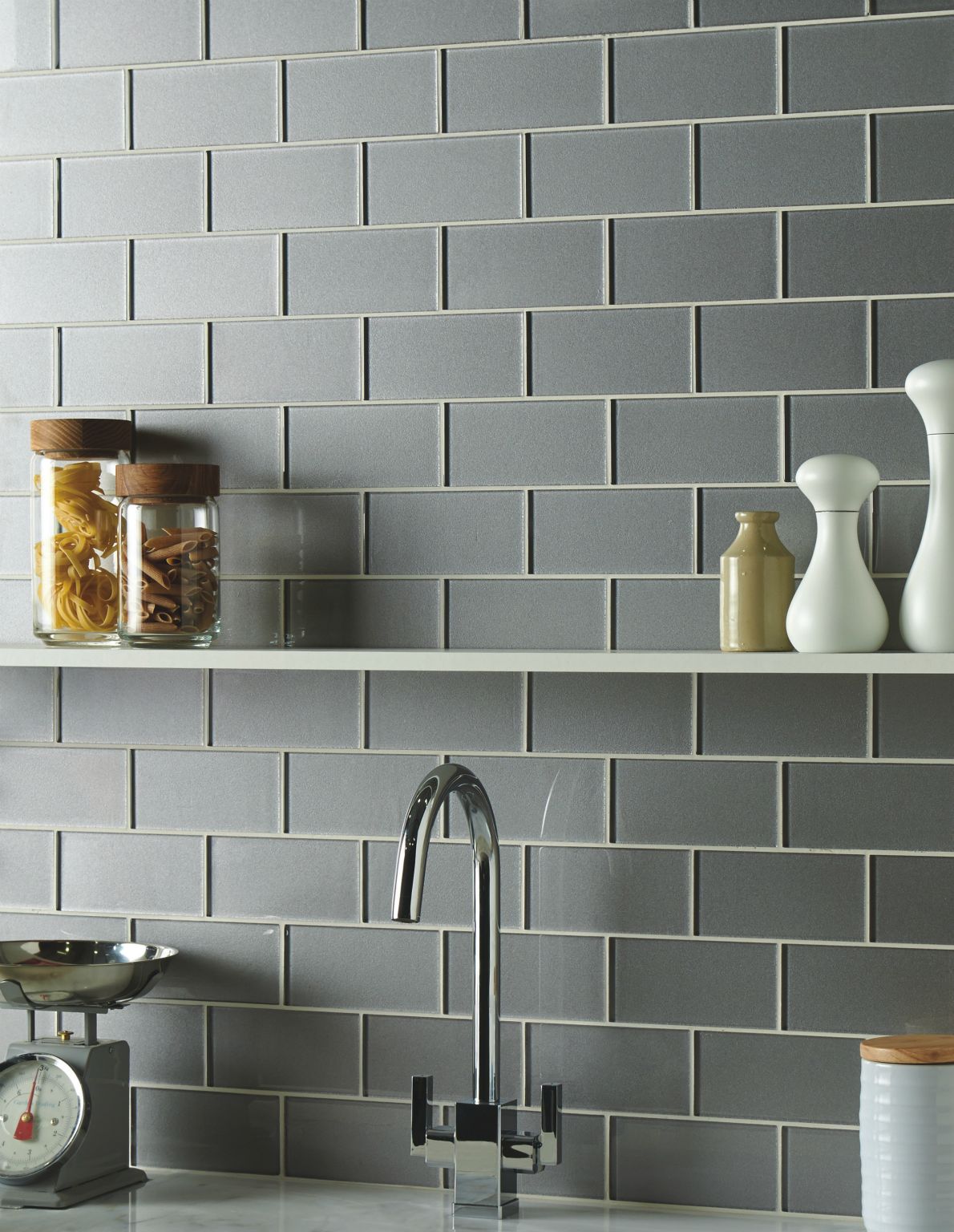 Short brick Metallic Glass 152x75mm - Hera