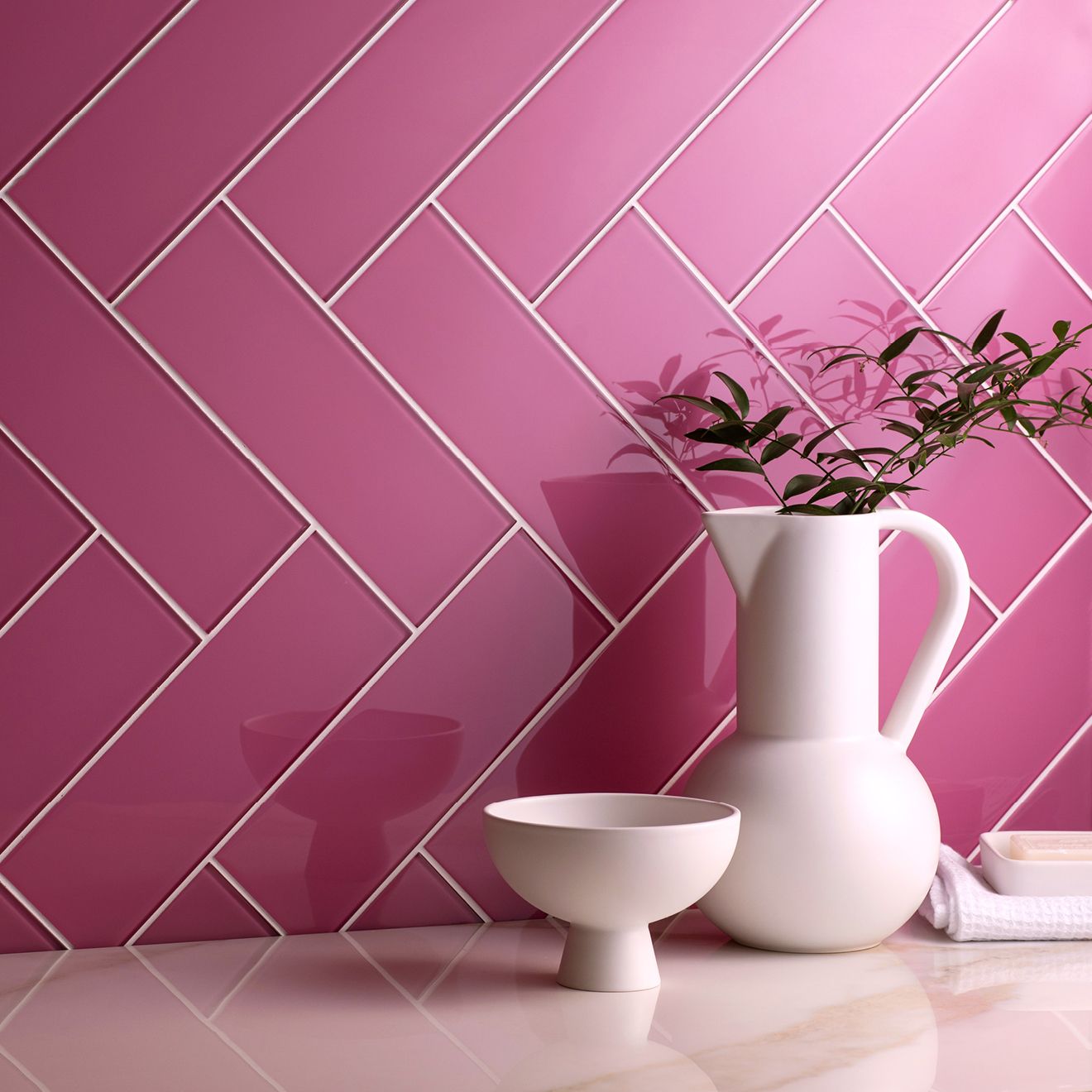 Clear Glass Long Brick Tiles