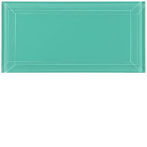 Clear Glass Short Brick Beveled Tiles - Mississippi
