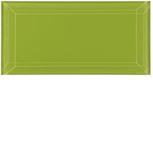 Clear Glass Short Brick Beveled Tiles - Mohaka
