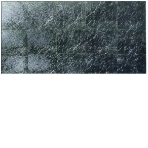 Large Format Decorative Glass Tiles - Silver Leaf Bold