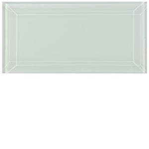 Clear Glass Short Brick Bevelled Tiles - Volga