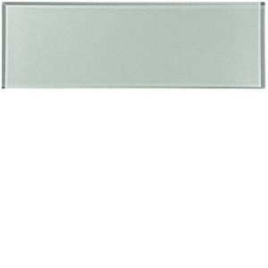Long Brick Metallic Glass 300x100mm - Zinc