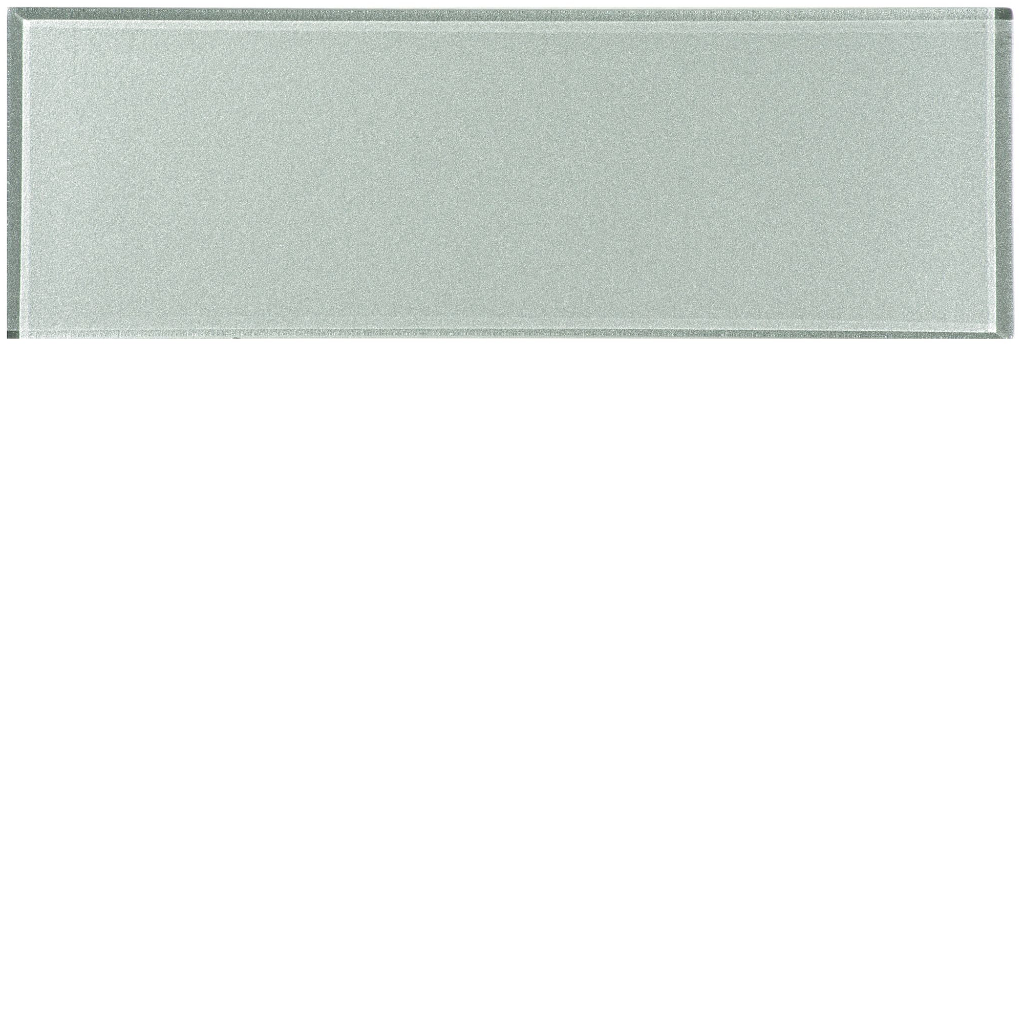 Long Brick Metallic Glass 300x100mm - Zinc