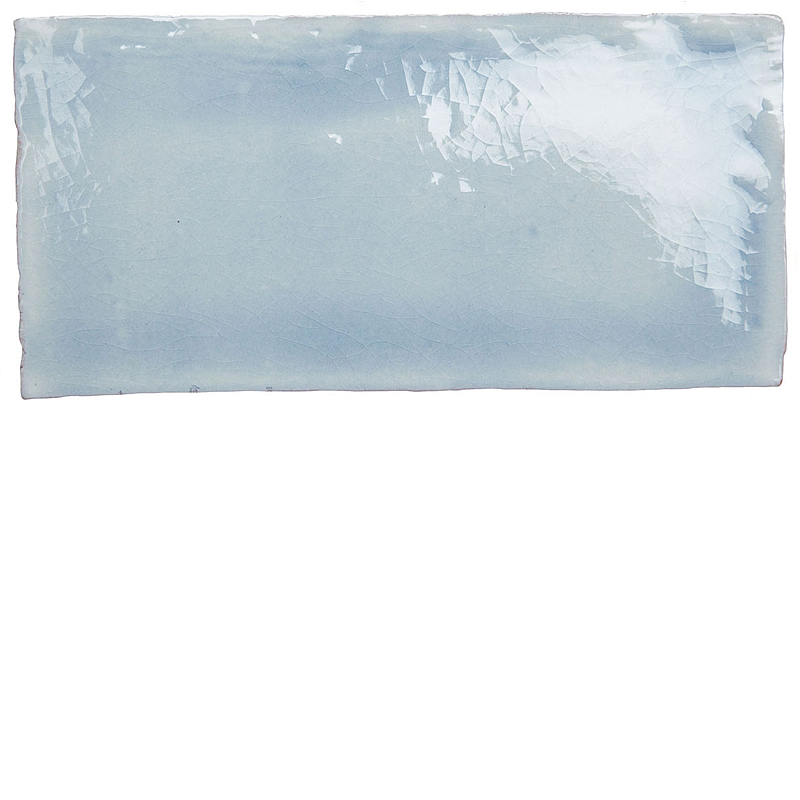 Vintage - tulle hand made crackle glazed tile