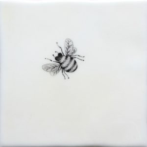 Hand painted Tiles - Bugs & Insects - Black & White Tiles of Stow