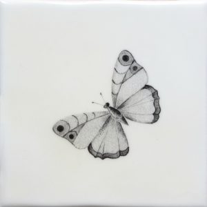 Hand painted Tiles - Bugs & Insects - Black & White Tiles of Stow