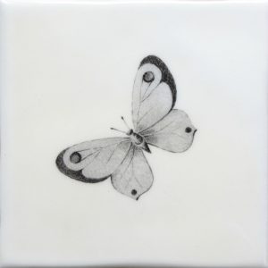Hand painted Tiles - Bugs & Insects - Black & White Tiles of Stow