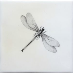 Hand painted Tiles - Bugs & Insects - Black & White Tiles of Stow