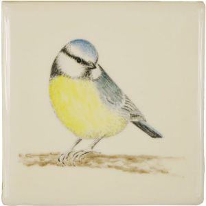Hand painted Tiles - Blue Tit - Tiles of Stow