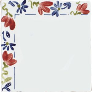 Hand painted Tiles - Birds & Flowers - Tiles of Stow