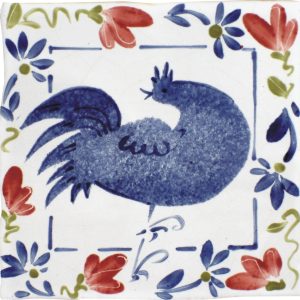 Hand painted Tiles - Birds & Flowers - Tiles of Stow
