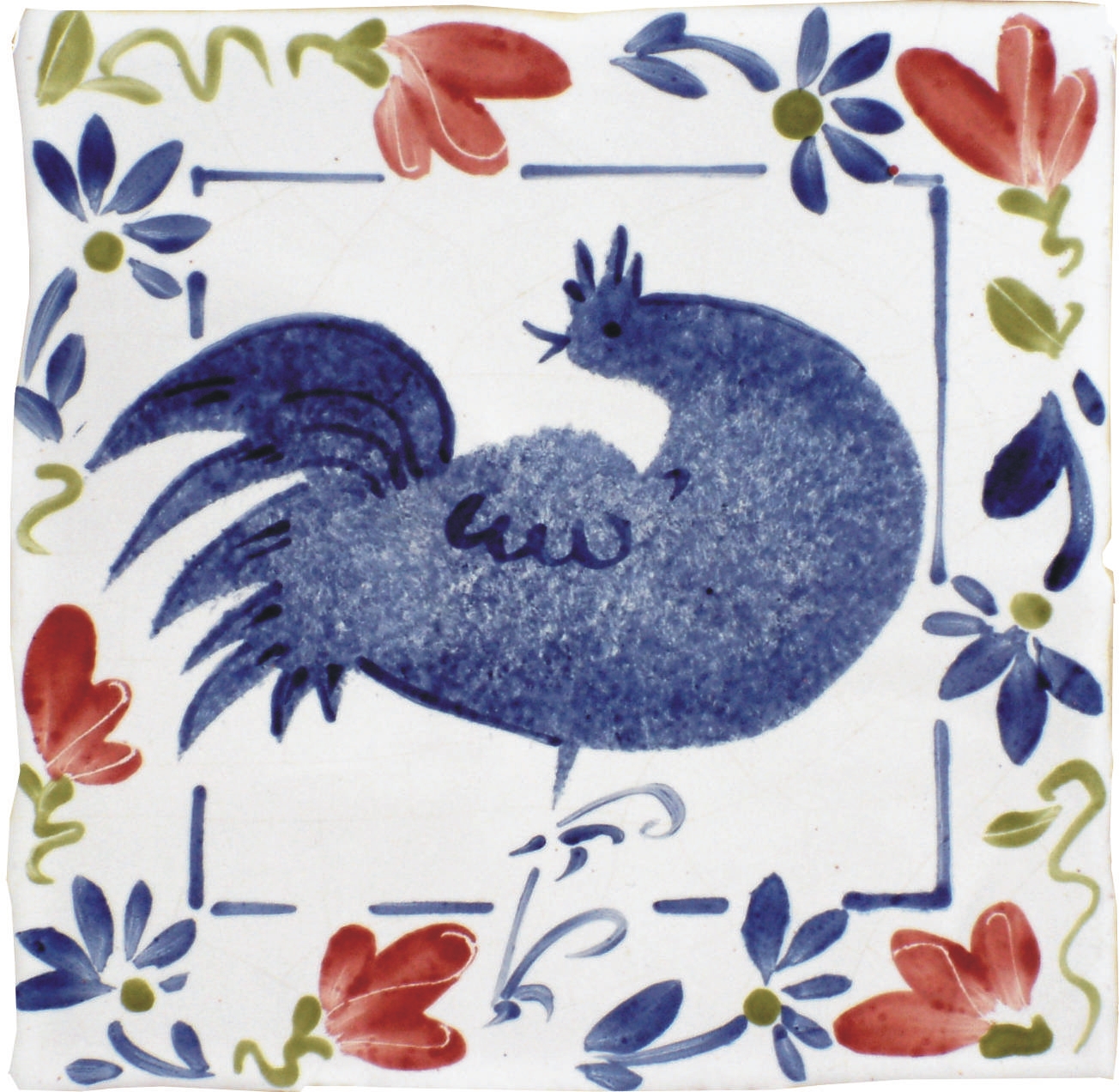 Hand painted Tiles - Birds & Flowers - Tiles of Stow